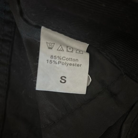 Black High Waist Jean Shorts - Picture 3 of 5